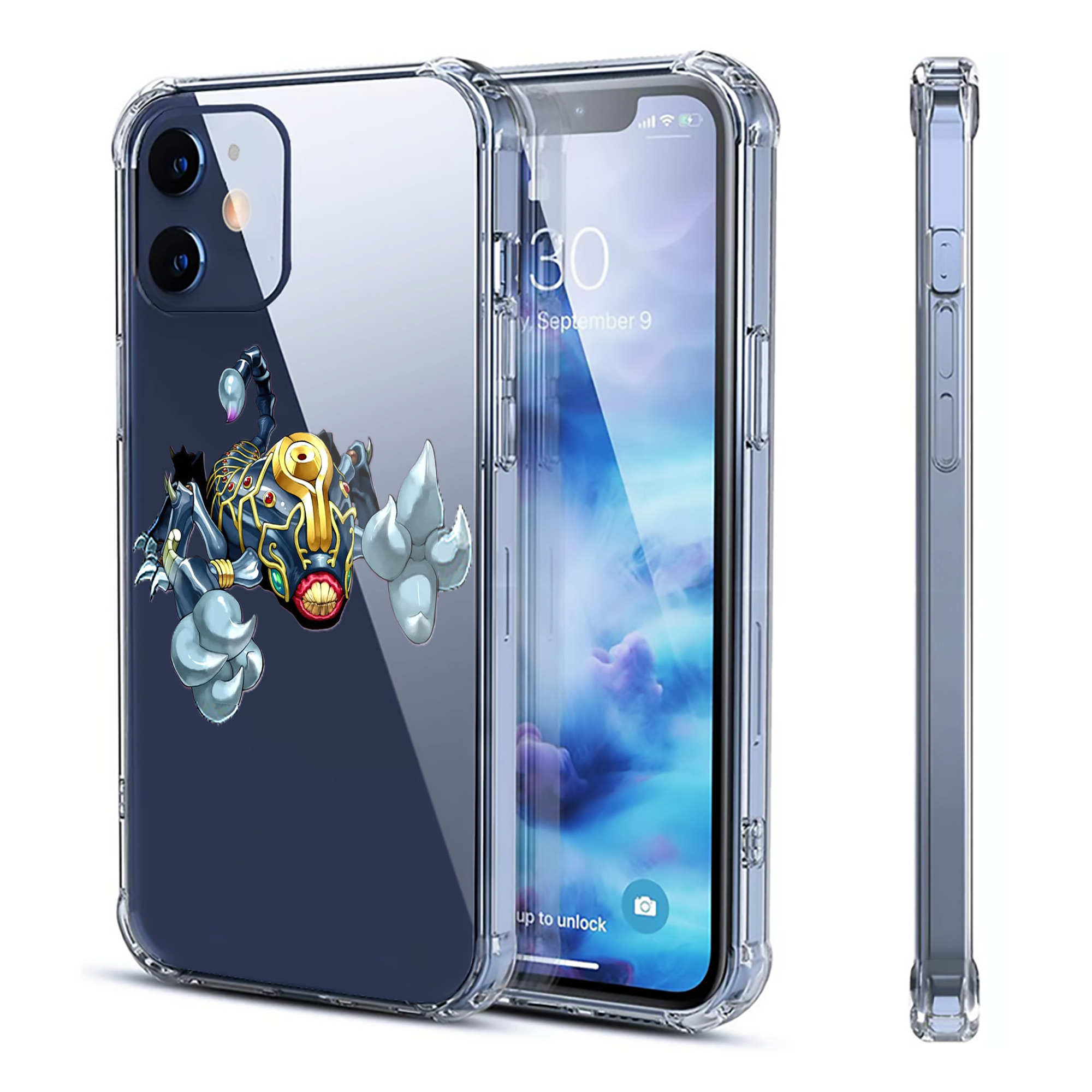 （画像用） 遊☆戯☆王 Yu-Gi-Oh! 【iPhone 12シリーズ対応】透明スマホケース（クリアソフトケース）